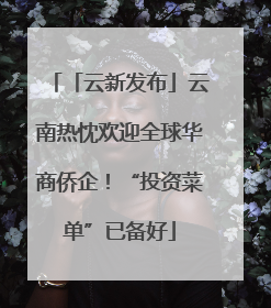 「云新发布」云南热忱欢迎全球华商侨企！“投资菜单”已备好