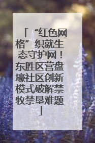 “红色网格”织就生态守护网！东胜区营盘壕社区创新模式破解禁牧禁垦难题