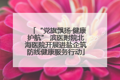 “党旗飘扬·健康护航” 滨医附院北海医院开展进盐企筑防线健康服务行动