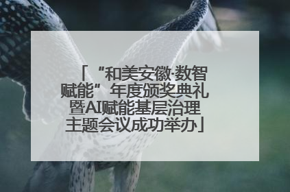 “和美安徽·数智赋能”年度颁奖典礼暨AI赋能基层治理主题会议成功举办