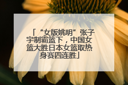 “女版姚明”张子宇制霸篮下，中国女篮大胜日本女篮取热身赛四连胜