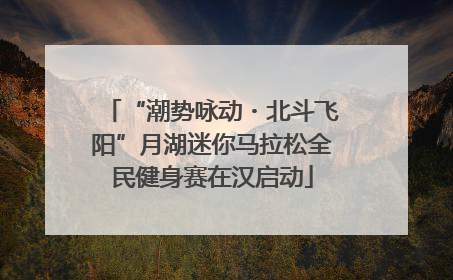 “潮势咏动・北斗飞阳”月湖迷你马拉松全民健身赛在汉启动