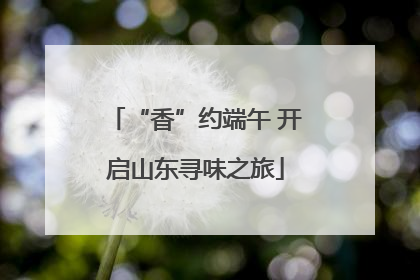 “香”约端午 开启山东寻味之旅