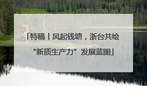 特稿丨风起钱塘，浙台共绘“新质生产力”发展蓝图