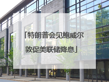 特朗普会见鲍威尔 敦促美联储降息