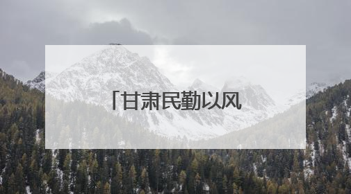 甘肃民勤以风治沙：用自然之力修复自然