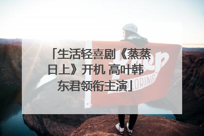 生活轻喜剧《蒸蒸日上》开机 高叶韩东君领衔主演