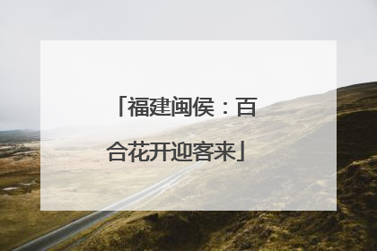 福建闽侯：百合花开迎客来