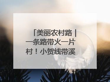 美丽农村路｜一条路带火一片村！小贺线带溪望谷成团出道
