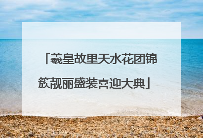 羲皇故里天水花团锦簇靓丽盛装喜迎大典