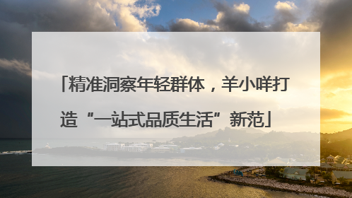 精准洞察年轻群体，羊小咩打造“一站式品质生活”新范