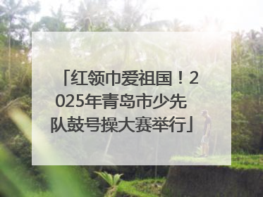 红领巾爱祖国！2025年青岛市少先队鼓号操大赛举行