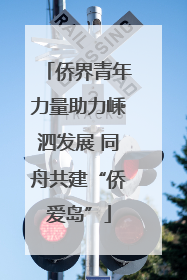 侨界青年力量助力嵊泗发展 同舟共建“侨爱岛”