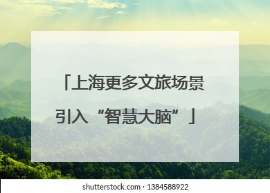 上海更多文旅场景引入“智慧大脑”