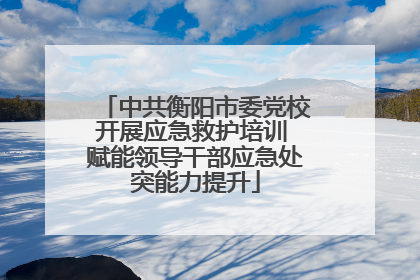 中共衡阳市委党校开展应急救护培训 赋能领导干部应急处突能力提升