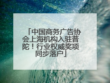 中国商务广告协会上海机构入驻普陀！行业权威奖项同步落户
