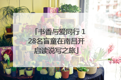 书香与爱同行 128名盲童在南昌开启读说写之旅