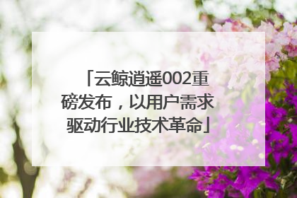 云鲸逍遥002重磅发布，以用户需求驱动行业技术革命