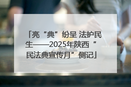 亮“典”纷呈 法护民生——2025年陕西“民法典宣传月”侧记