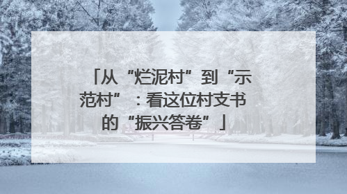 从“烂泥村”到“示范村”：看这位村支书的“振兴答卷”