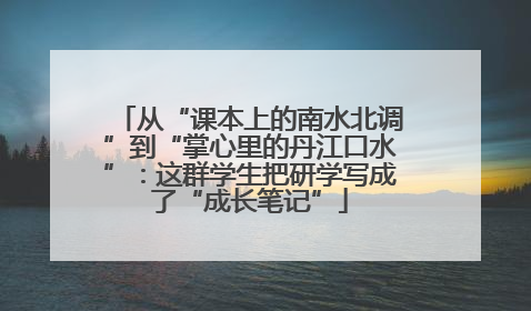 从“课本上的南水北调”到“掌心里的丹江口水”：这群学生把研学写成了“成长笔记”