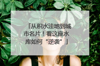 从积水洼地到城市名片！看这座水库如何“逆袭”