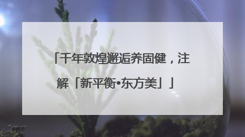 千年敦煌邂逅养固健，注解「新平衡•东方美」