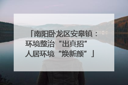 南阳卧龙区安皋镇：环境整治“出真招” 人居环境“焕新颜”