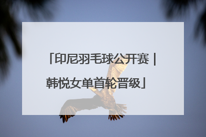 印尼羽毛球公开赛｜韩悦女单首轮晋级