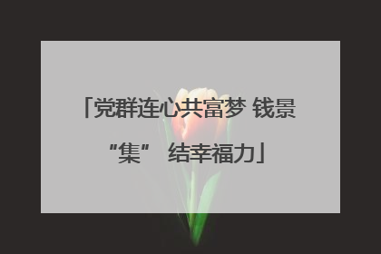 党群连心共富梦 钱景 “集” 结幸福力