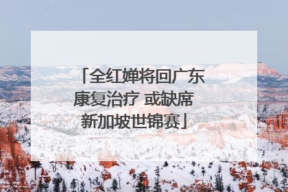全红婵将回广东康复治疗 或缺席新加坡世锦赛
