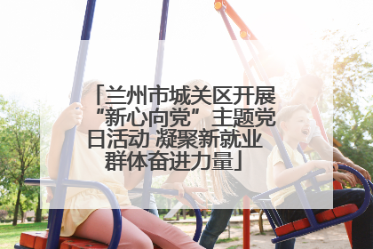 兰州市城关区开展“新心向党”主题党日活动 凝聚新就业群体奋进力量