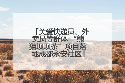 关爱快递员、外卖员等群体 “熊猫坝坝茶”项目落地成都永安社区