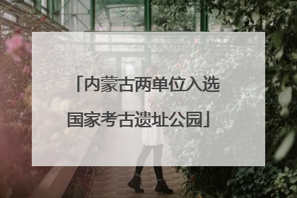 内蒙古两单位入选国家考古遗址公园