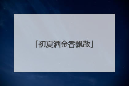 初夏洒金香飘散