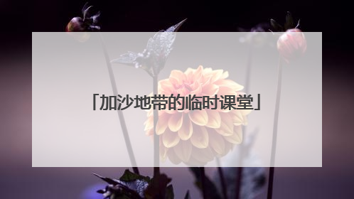 加沙地带的临时课堂