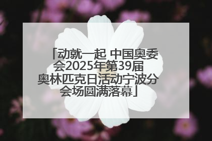 动就一起 中国奥委会2025年第39届奥林匹克日活动宁波分会场圆满落幕