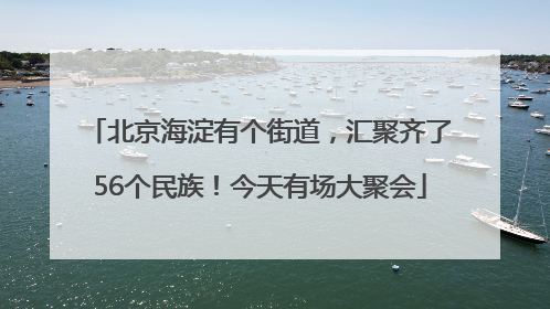 北京海淀有个街道，汇聚齐了56个民族！今天有场大聚会