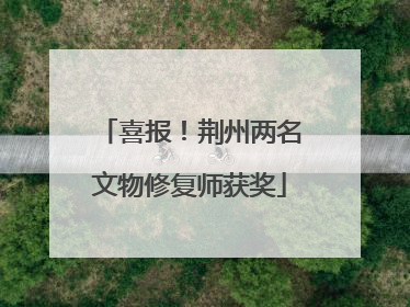 喜报！荆州两名文物修复师获奖