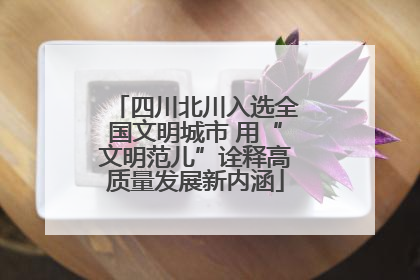 四川北川入选全国文明城市 用“文明范儿”诠释高质量发展新内涵
