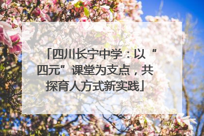 四川长宁中学：以“四元”课堂为支点，共探育人方式新实践