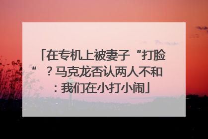 在专机上被妻子“打脸”？马克龙否认两人不和：我们在小打小闹