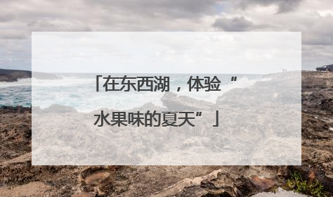 在东西湖，体验“水果味的夏天”