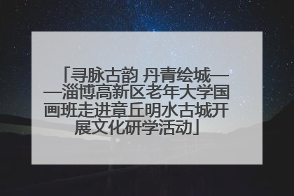 寻脉古韵 丹青绘城——淄博高新区老年大学国画班走进章丘明水古城开展文化研学活动