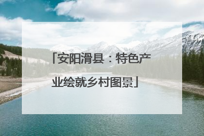 安阳滑县：特色产业绘就乡村图景