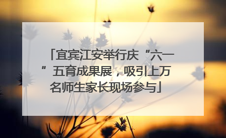 宜宾江安举行庆“六一”五育成果展，吸引上万名师生家长现场参与