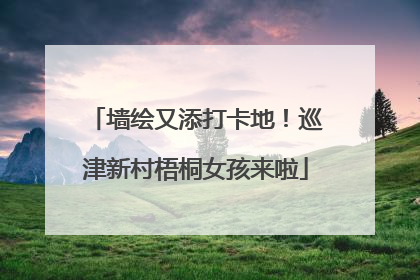 墙绘又添打卡地！巡津新村梧桐女孩来啦