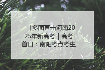 多图直击河南2025年新高考｜高考首日：南阳考点考生信心满满迎战