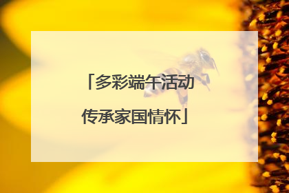 多彩端午活动 传承家国情怀