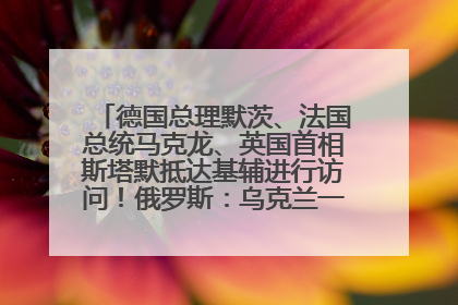 德国总理默茨、法国总统马克龙、英国首相斯塔默抵达基辅进行访问！俄罗斯：乌克兰一直在回避谈判